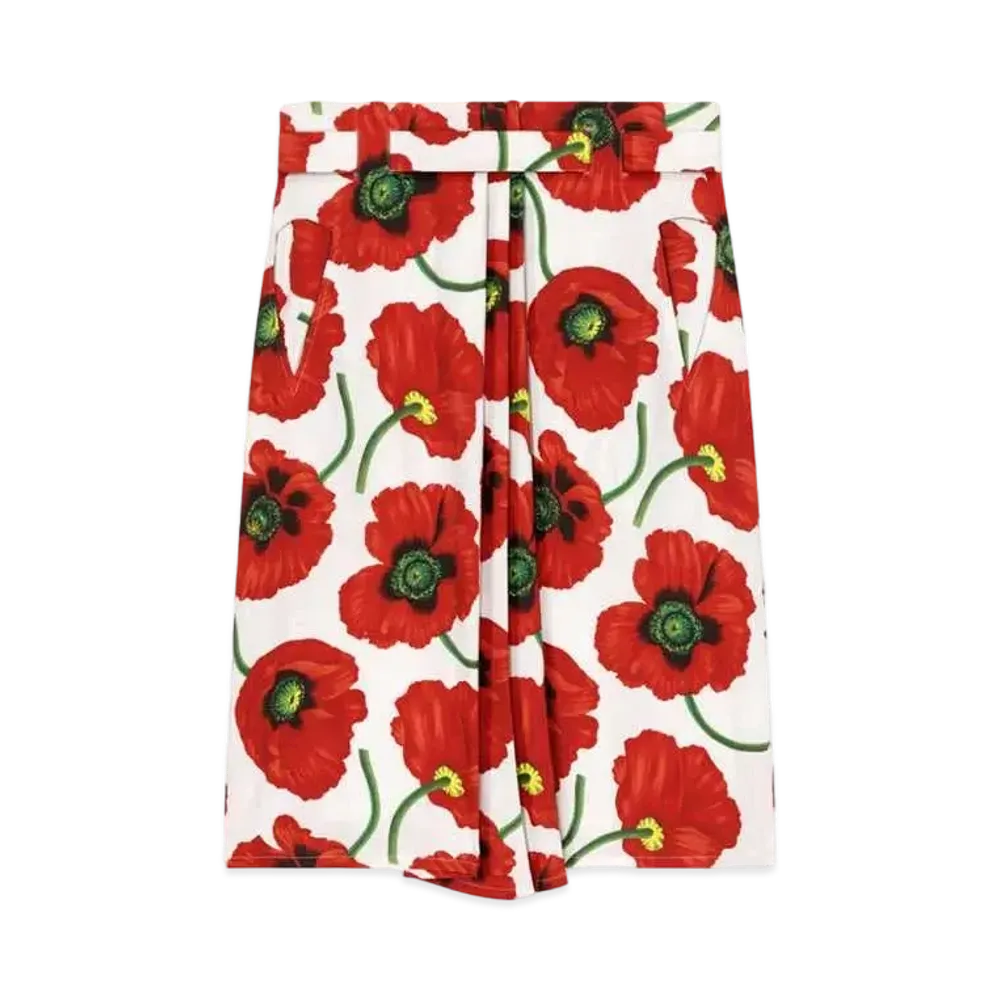 KENZO Women's 'KENZO Women's POPPY' SKIRT "White"