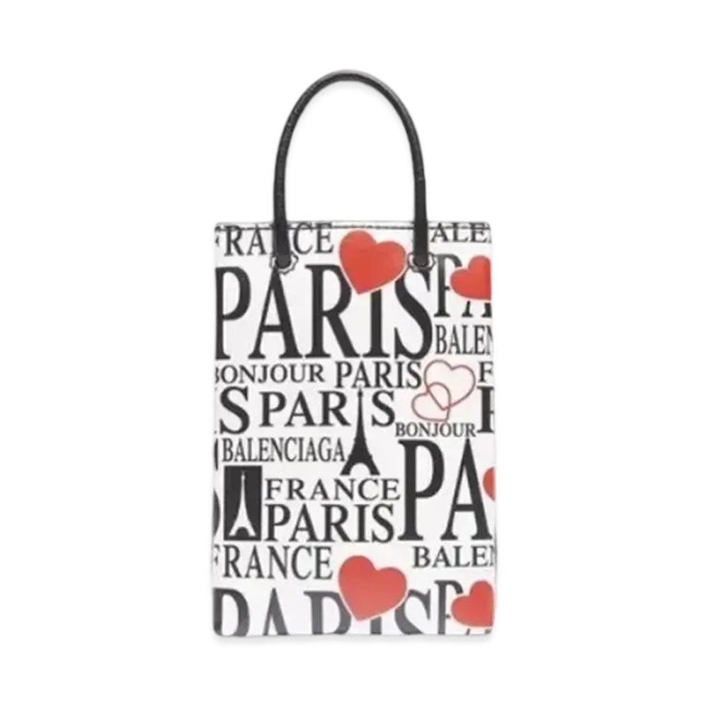 BALENCIAGA Bonjour Paris Shopping Mobile Phone Bag