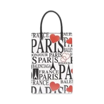 BALENCIAGA Bonjour Paris Shopping Mobile Phone Bag