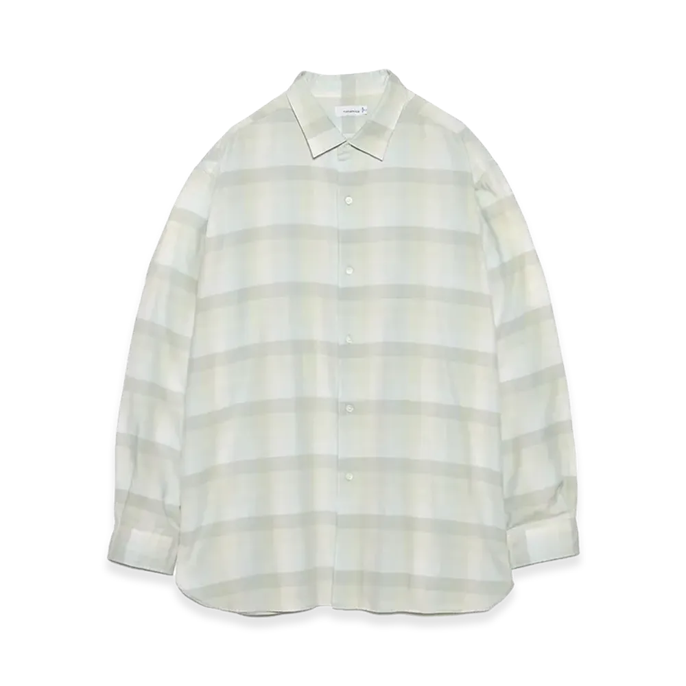nanamica Regular Collar Wind Shirt "Light Khaki"