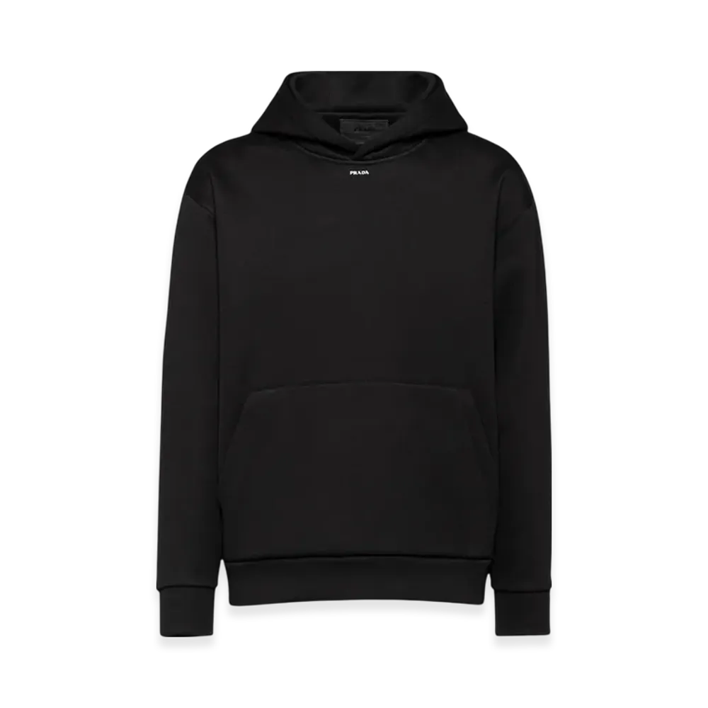 PRADA Technical Cotton Hoodie "Black"
