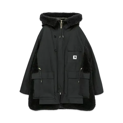 Carhartt WIP x sacai Men's Canvas Parka Siberian "Black"