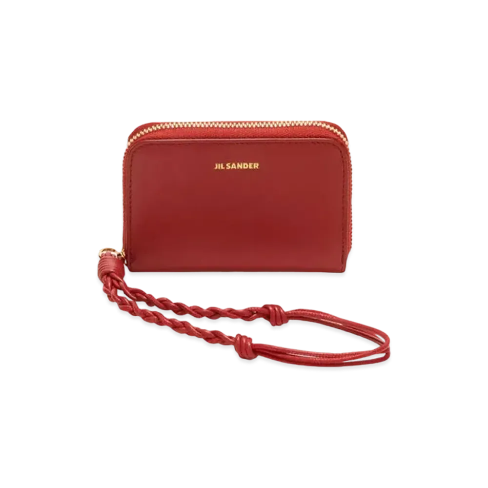 Jil Sander Zip-Around Wallet Small "Red"