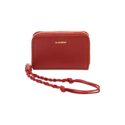 Jil Sander Zip-Around Wallet Small "Red"