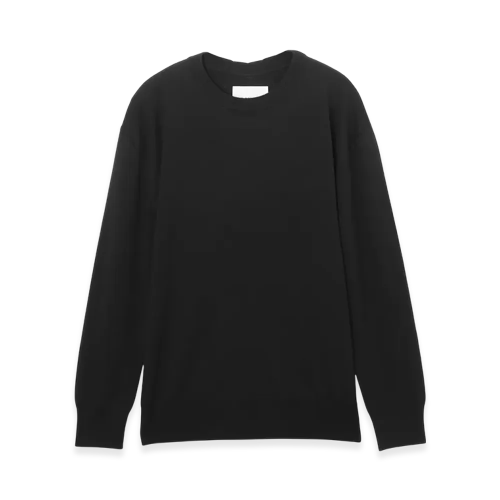 Jil Sander Crew Neck Knit CN LS - OVER FIT "Black"