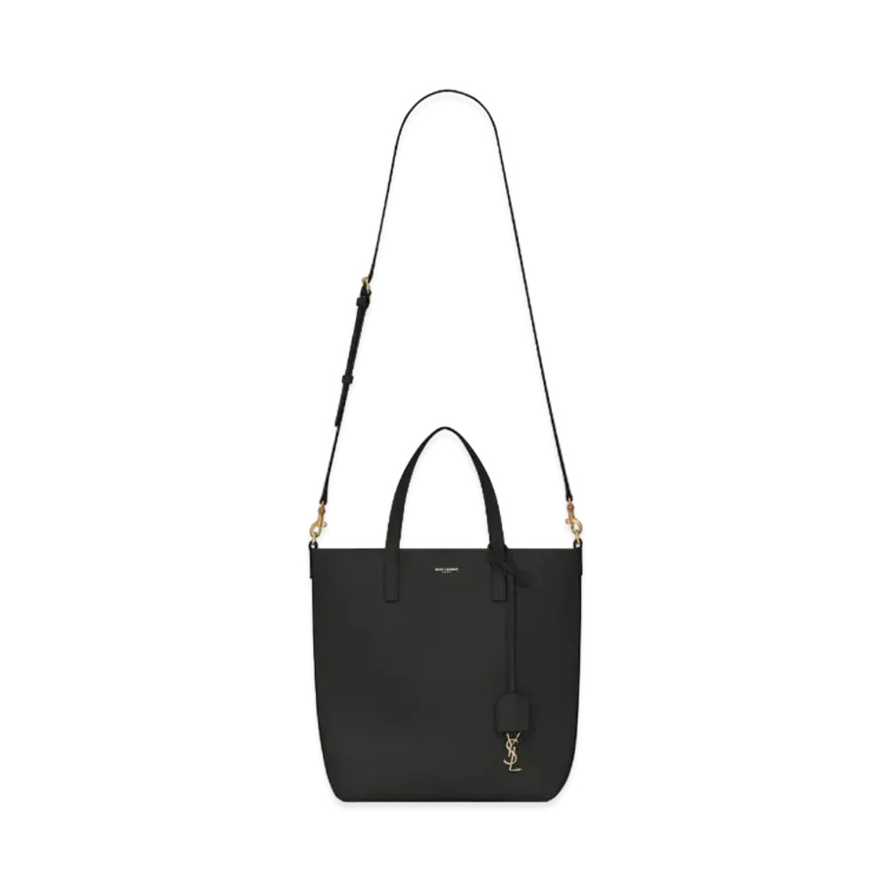 SAINT LAURENT Shopping Bag Saint Laurent Toy In Supple Leather "Black"