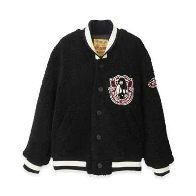 HYSTERIC GLAMOUR Hysteric College Emblem Stadium Jacket "Black"