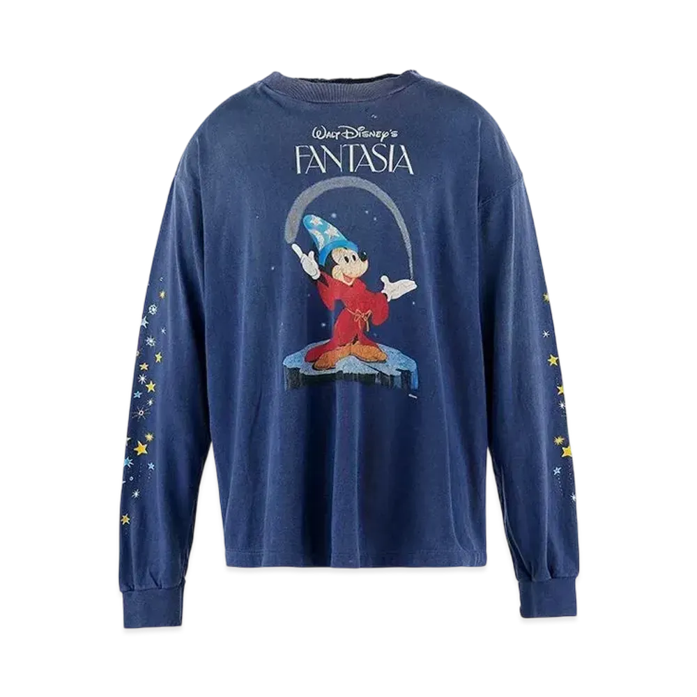 SAINT Mxxxxxx x Disney FANTASIA DNF LS Tee "Navy"