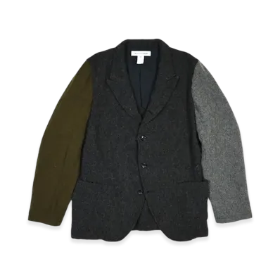 COMME des GARCONS SHIRT Wool Nylon Serge Garment Milled Jacket "Gray"