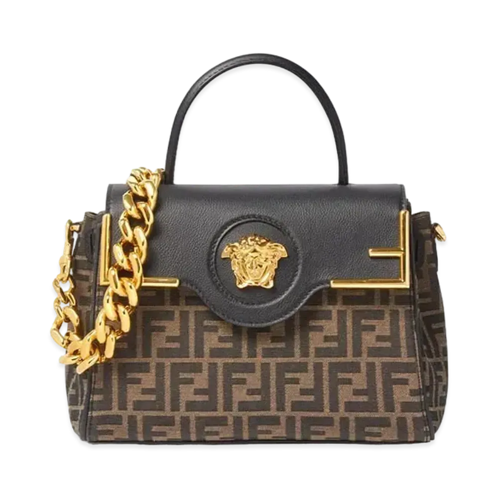 FENDI x Versace Fendace La Medusa Medium Handbag "Brown"