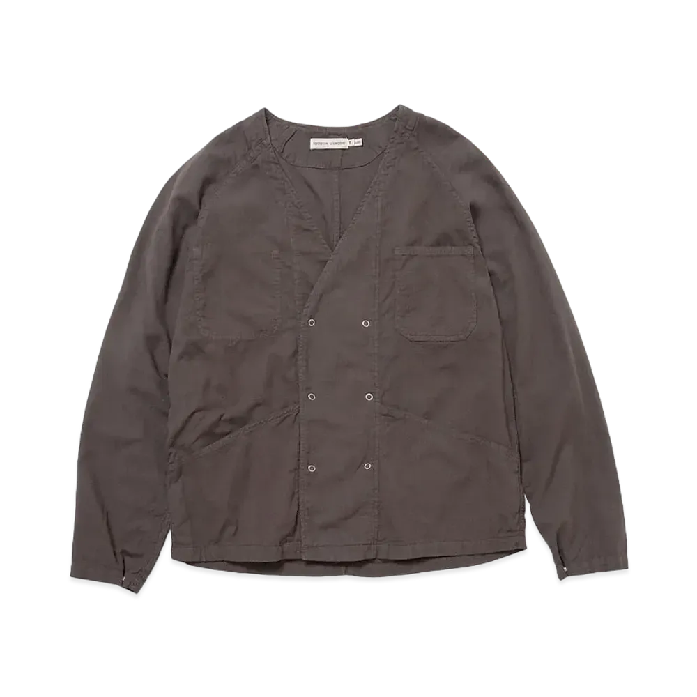 UNDERCOVER OZISM x Nonnative Monk Jacket Cotton Paper Viera Overdyed "Charcoal"