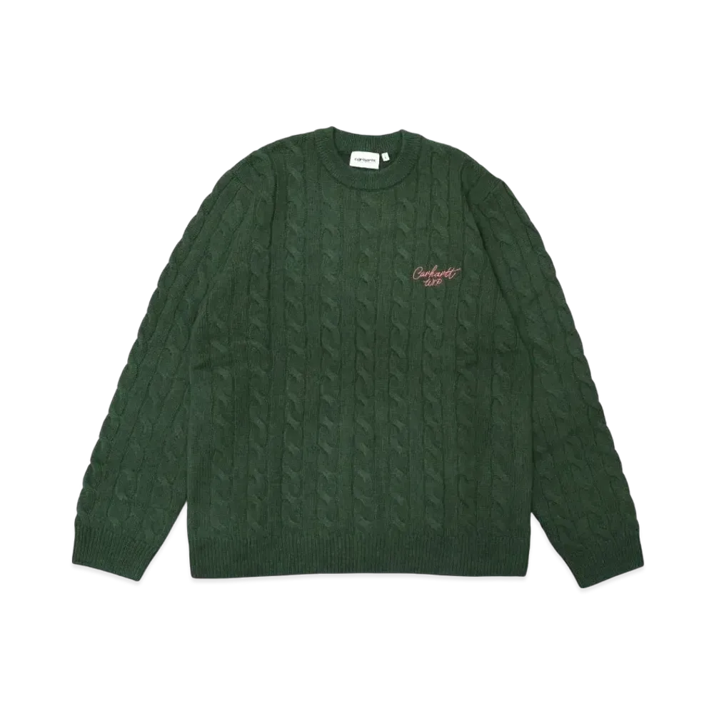Carhartt WIP Signature Sweater "Sycamore Tree/Drose"