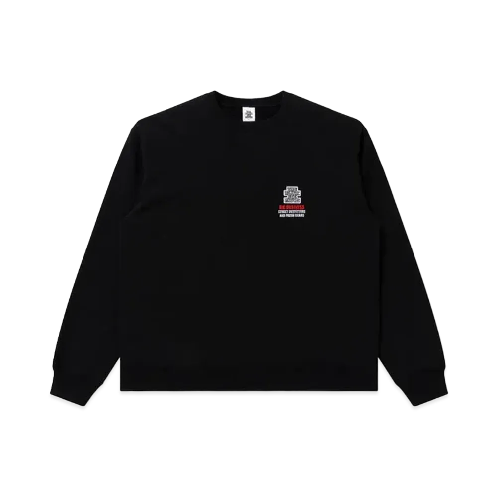 Blackeyepatch Big Business OG Label Crew Sweat Safety "Black"