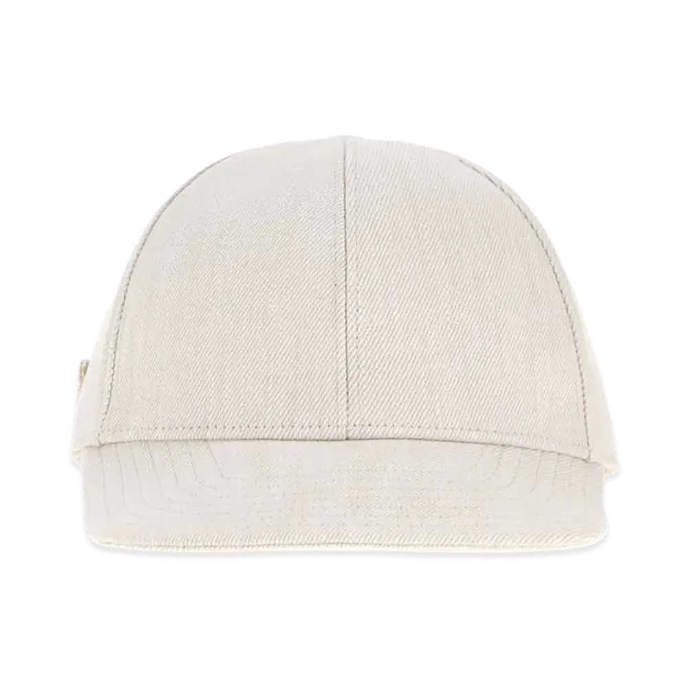 PRADA Denim Baseball Cap "White"