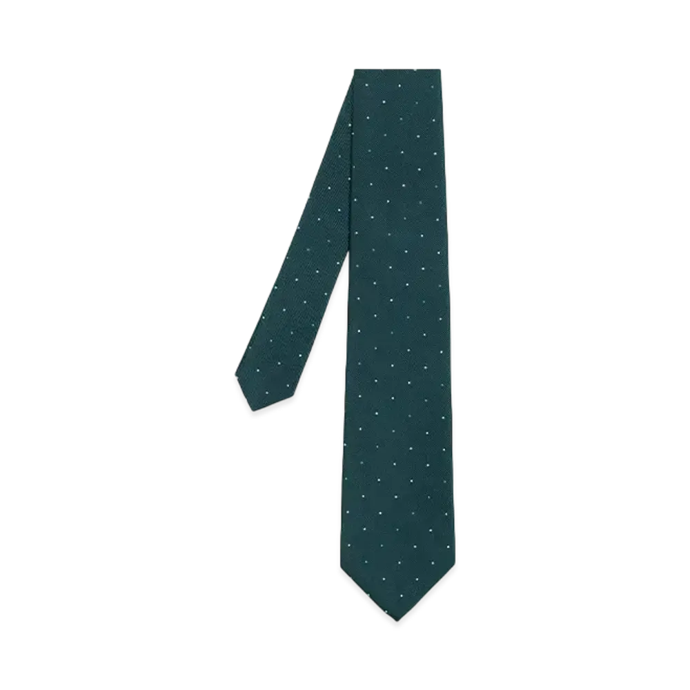 Paul Smith Dot Line Tie "BlueGreen"