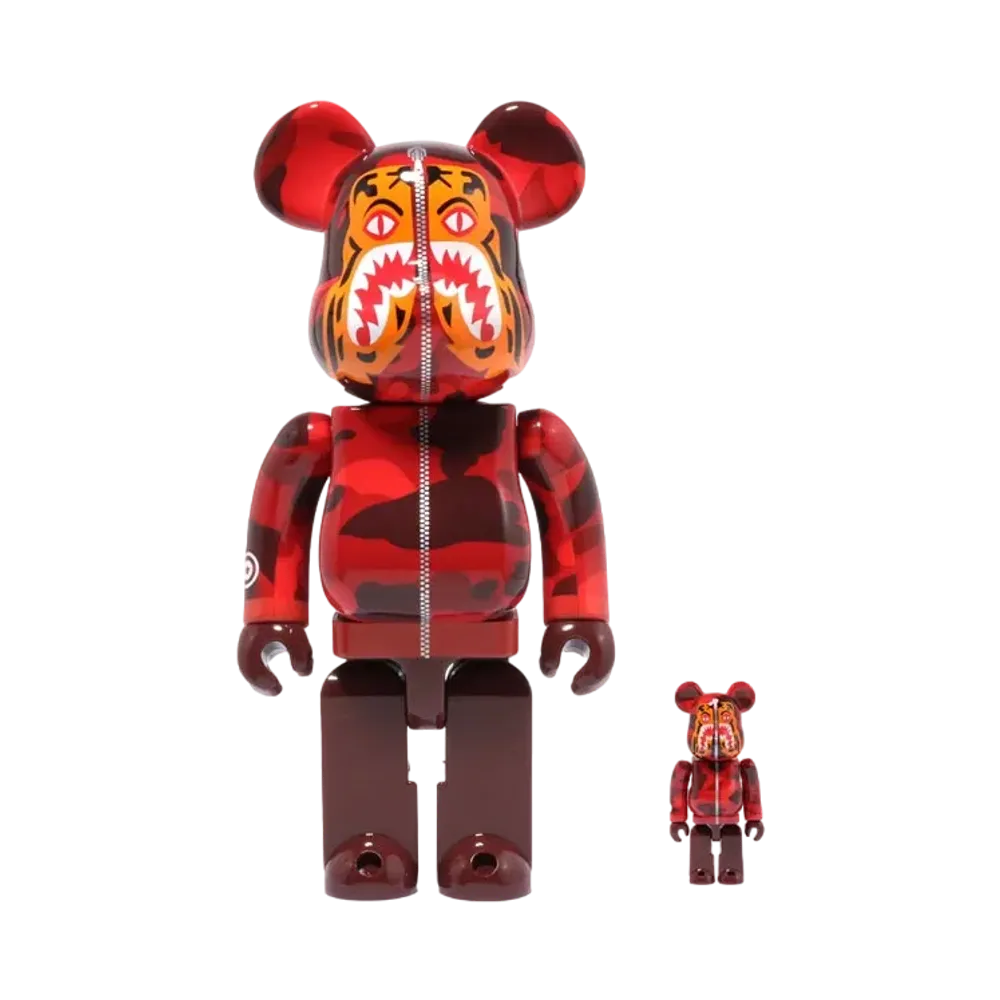 Bearbrick A BATHING APE Camo Tiger 100% & 400%