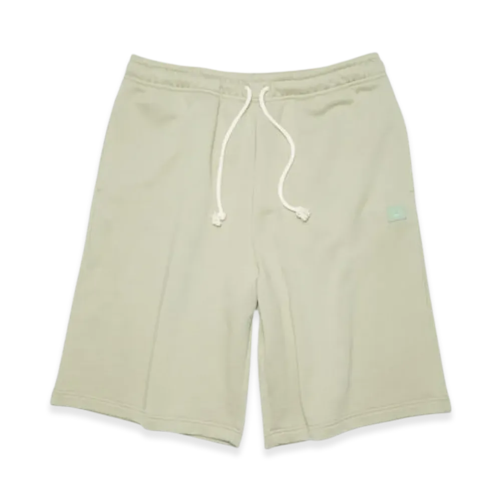 Acne Studios Face Fleece Sweatshorts "Eucalyptus Green"