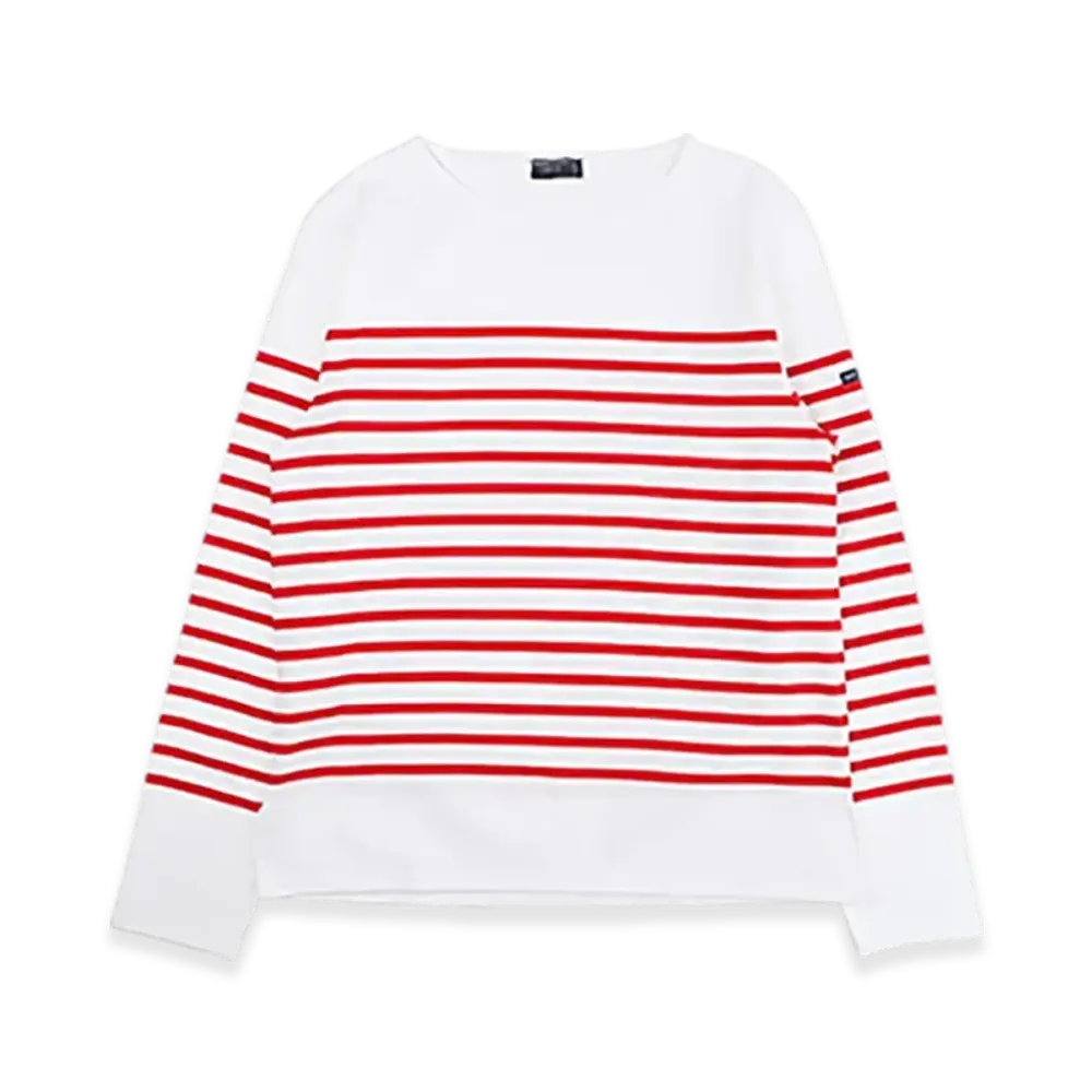 SAINT JAMES Boatneck Long Sleeve T-shirt Naval "Neige Tulip"