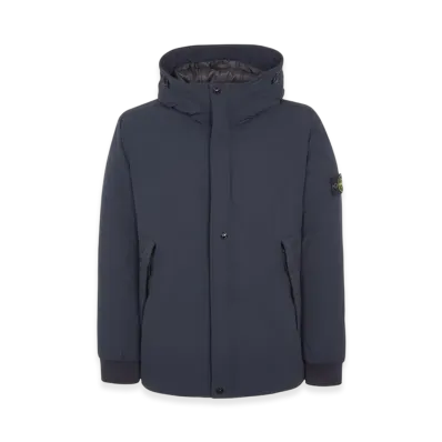 Stone Island 41826 Micro Twill Primaloft Pure Insulation Technology Hooded Jacket - 23FW "Navy Blue"