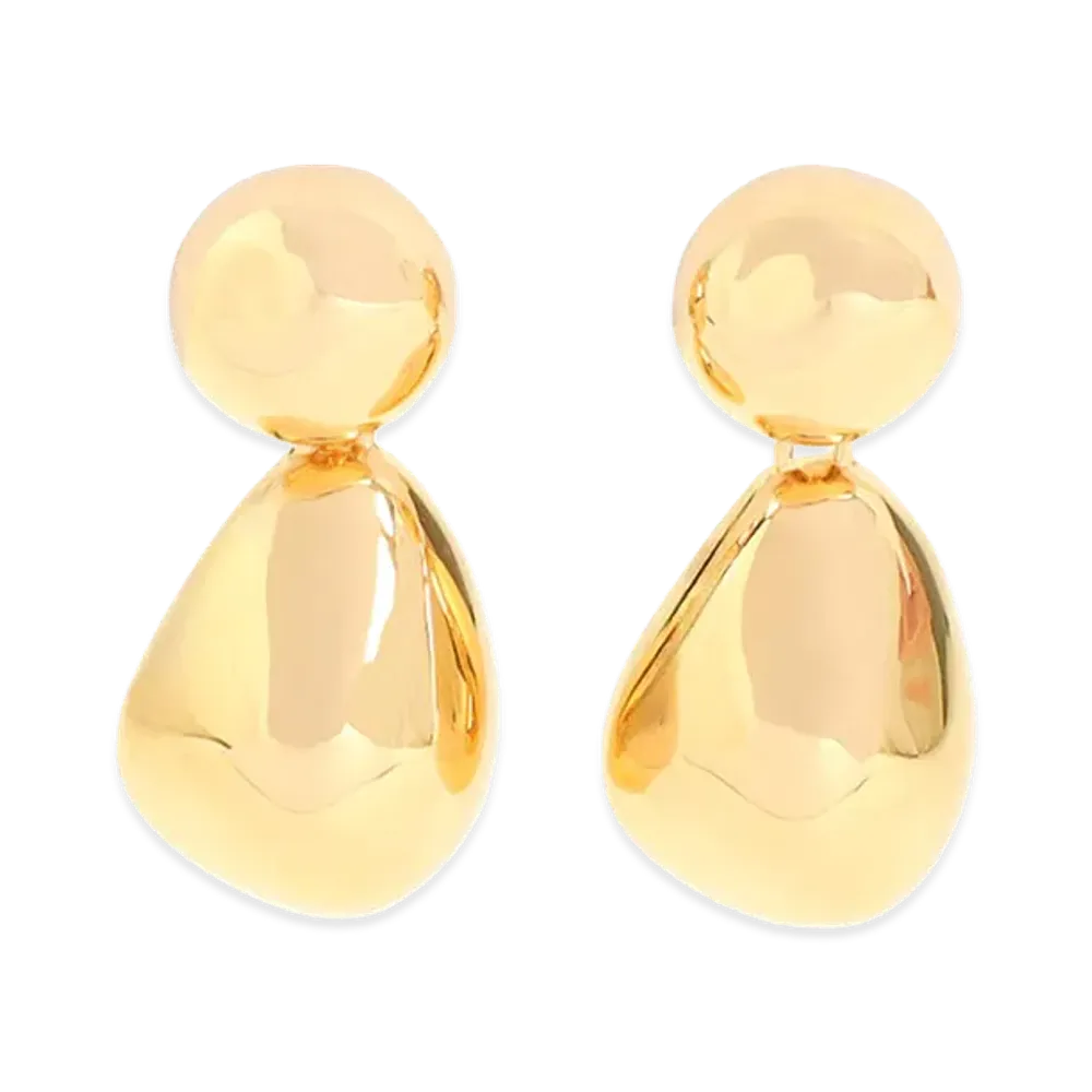 PHOEBE PHILO Women's Sterling Earrings "Gold"