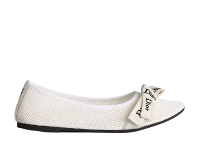 Dior Women's J'Adior Ballerina Mesh "White"