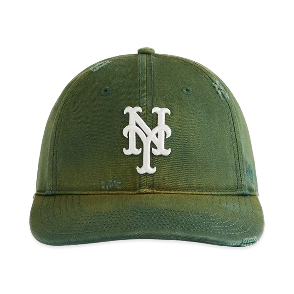 Kith x '47 x NBA New York Mets Washed Franchise LS Cap "Conifer"