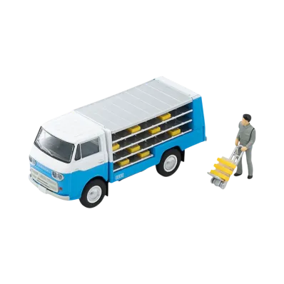TOMYTEC "TOMICA LIMITED VINTAGE" 1/64 LV-210a Mazda E2000 Bottle Car (White/Light Blue)