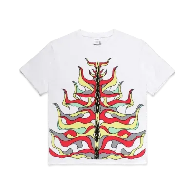 WACKO MARIA WOLF’S HEAD / WASHED HEAVY WEIGHT T-SHIRT "White"
