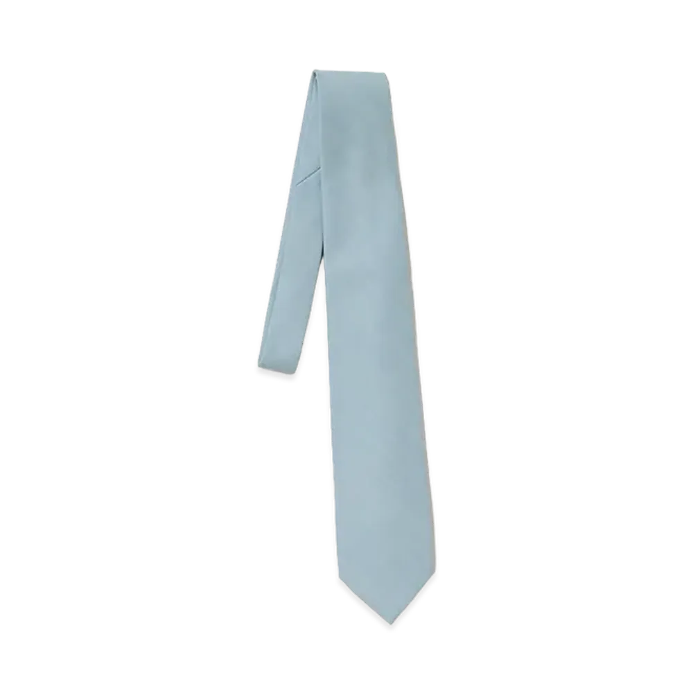 AURALEE Wool Herringbone Tie "Beige"