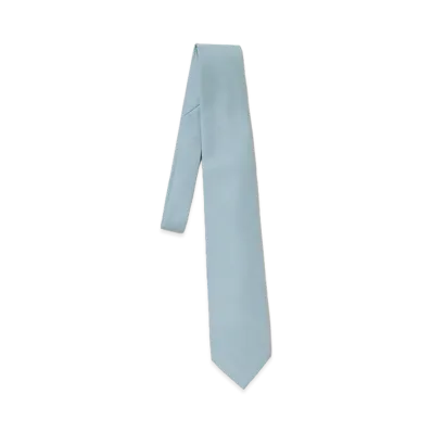 AURALEE Wool Herringbone Tie "Beige"
