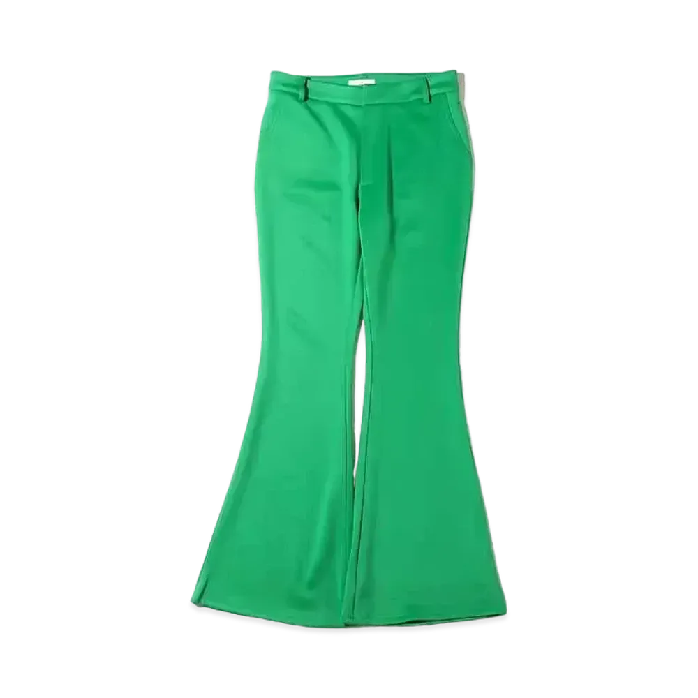 atmos pink Silicone Patch Cardboard Flare Pants "Green"