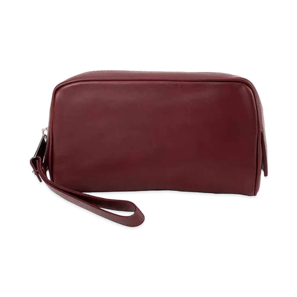 Bottega Veneta Intrecciato Small Calfskin Pouch "Bordeaux"