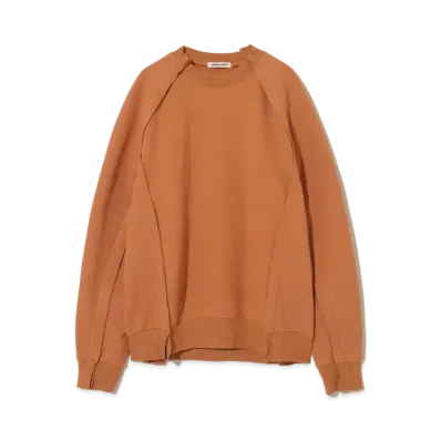 UNDERCOVER Cotton Fleece Pullover "Gray Orange"