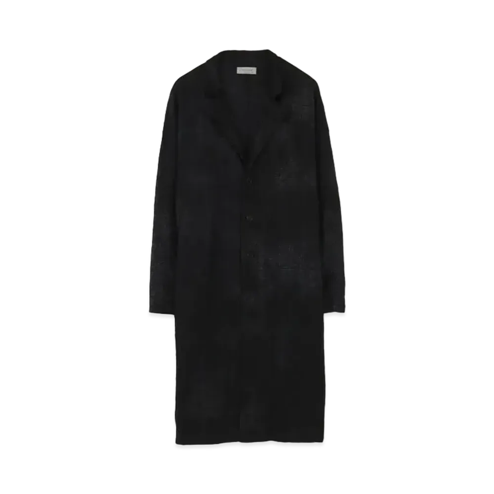 Yohji Yamamoto Pour Homme CHECK JQ SPECKLED DYE BIG CARDIGAN "Gray"