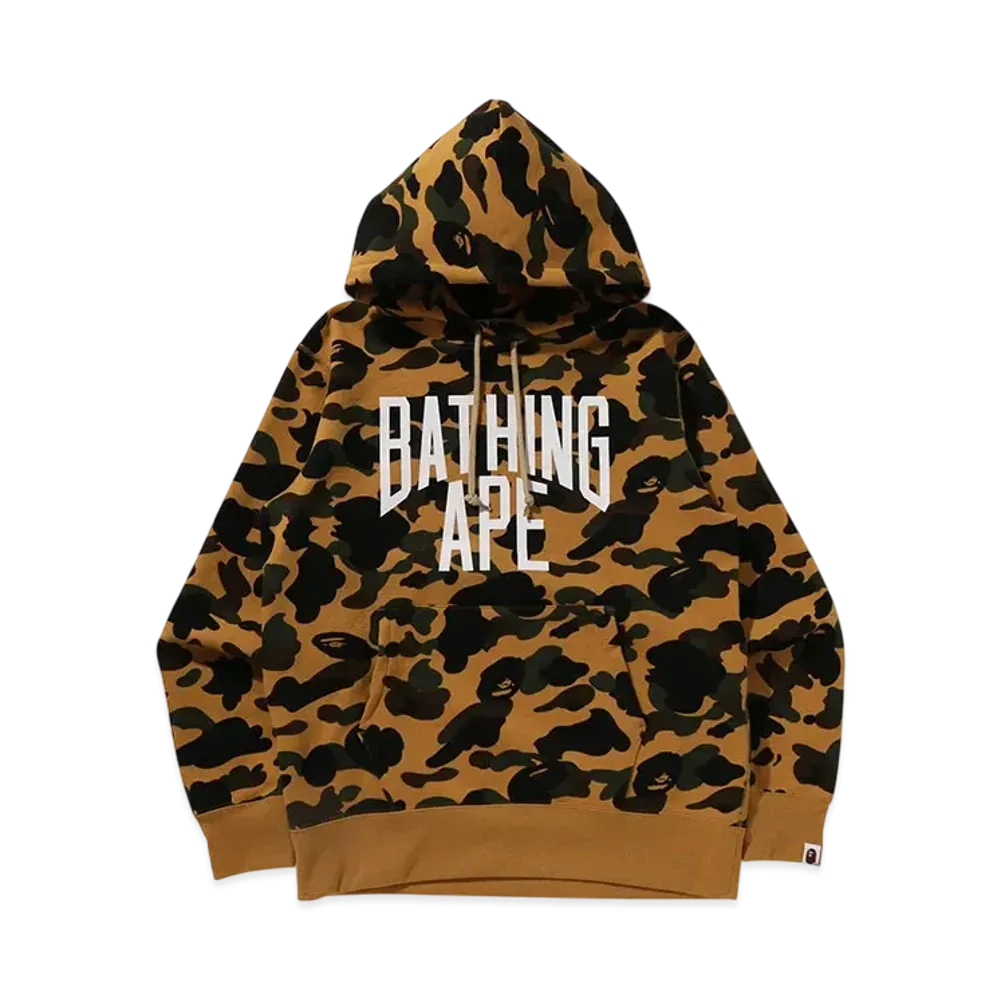A BATHING APE 1St Camo Pullover Hoodie "Yellow"