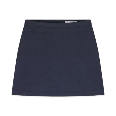 Maison Kitsune Quilted Mini Skirt "Navy"