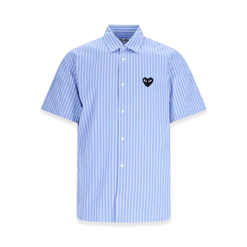 PLAY COMME des GARCONS Short Sleeve Shirts "Light Blue"