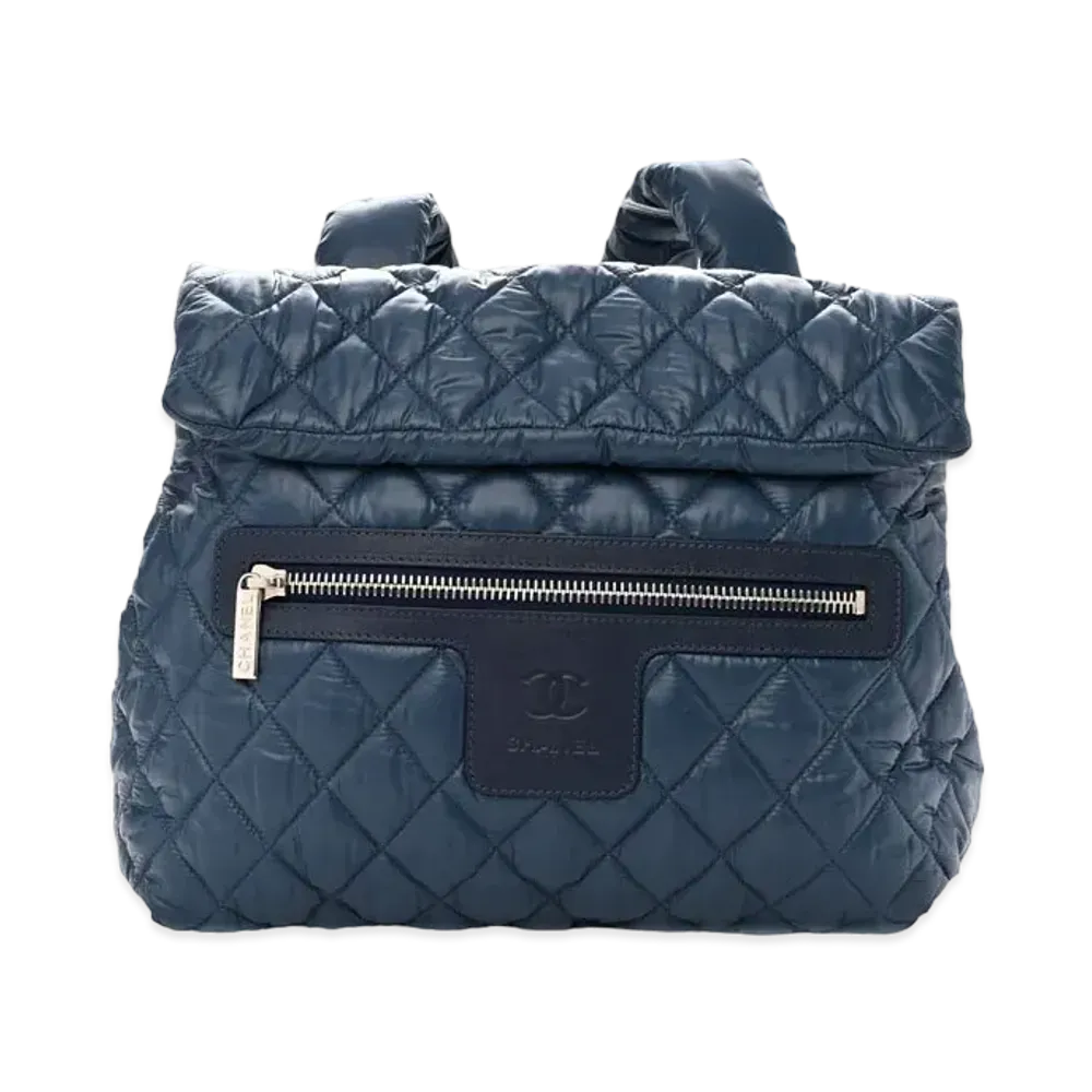CHANEL COCO Cocoon Nylon Backpack "Navy"