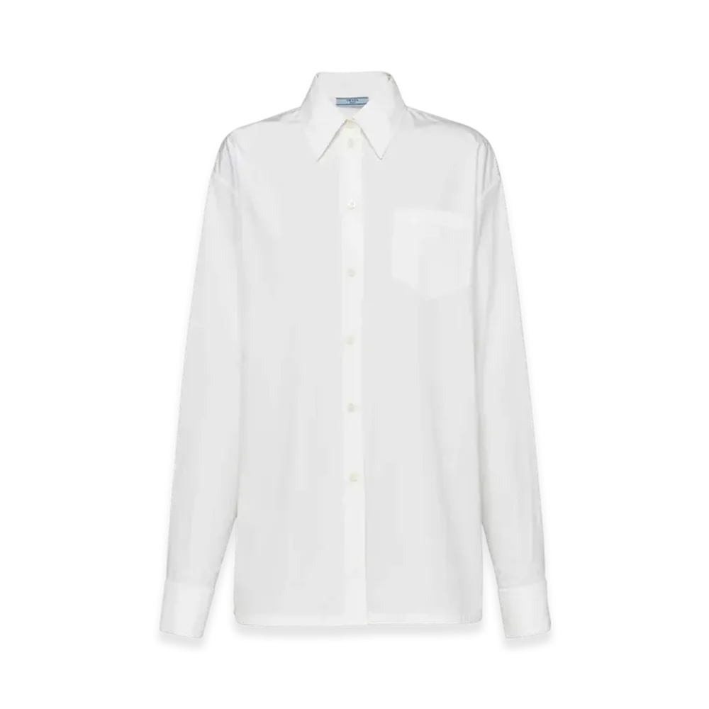 PRADA Women's Poplin Shirt "White"