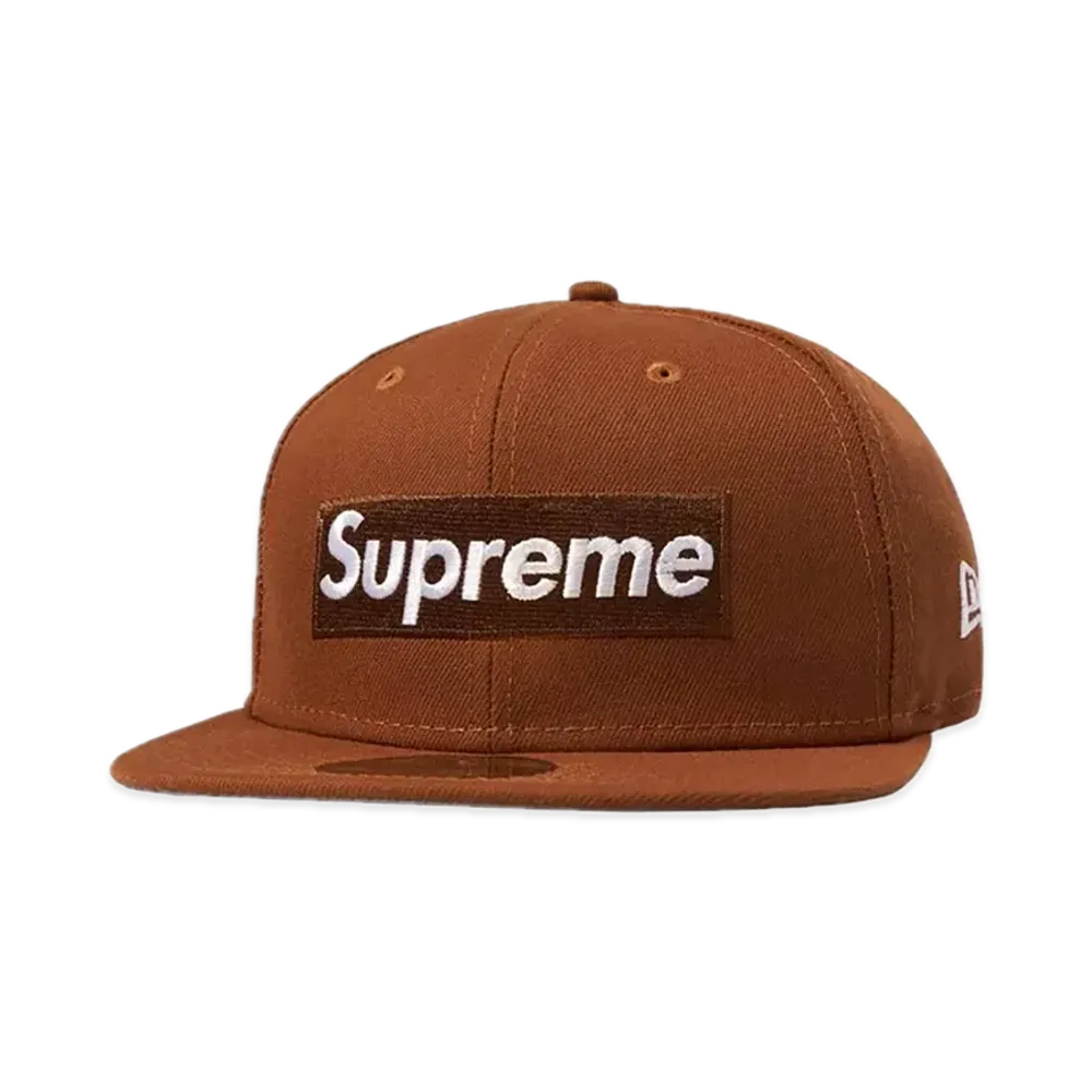 Supreme Money Box Logo New Era "Brown"