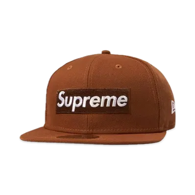 Supreme Money Box Logo New Era "Brown"