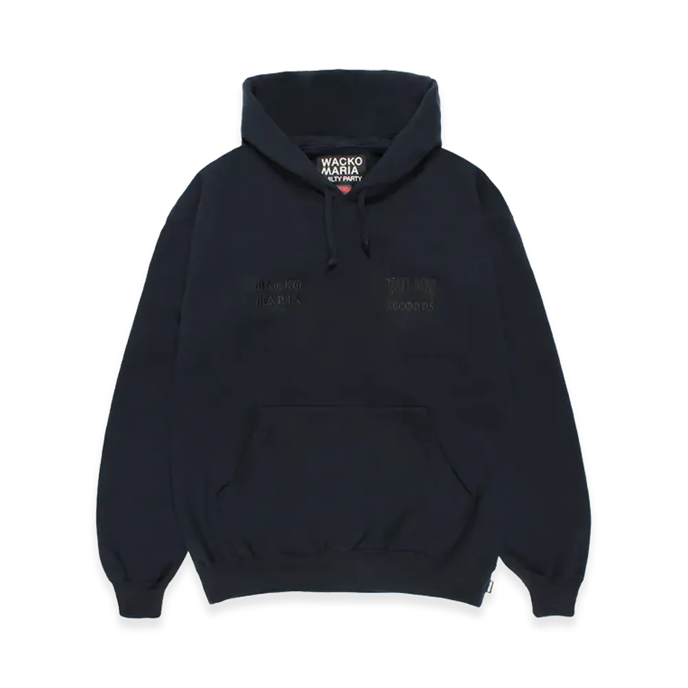 WACKO MARIA Death Row Records / Heavy Weight Hooded Sweat Shirt "Navy"
