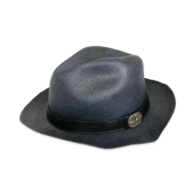 Chrome Hearts Gunslinger Ober Cross Straw Hat "Black"
