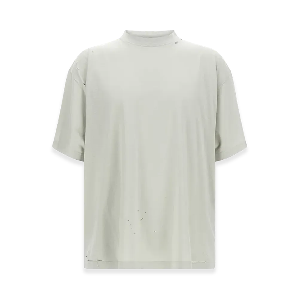 BALENCIAGA Women's Blackletter Script Oversized T-Shirt "White"