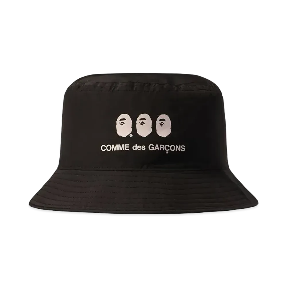 A BATHING APE CDG OSAKA BUCKET HAT "Black"