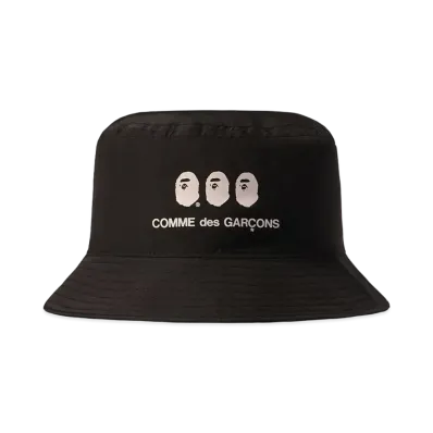 A BATHING APE CDG OSAKA BUCKET HAT "Black"