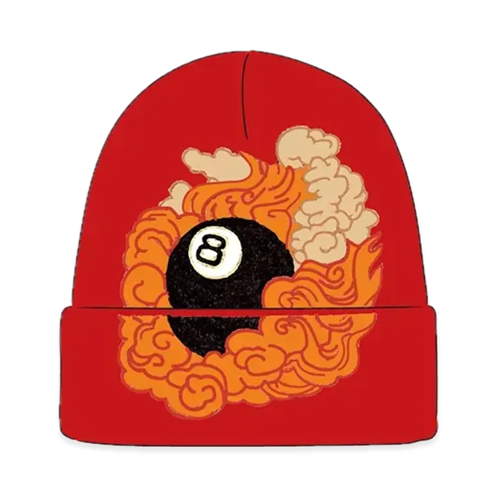 Supreme x Martin Wong 8-Ball Beanie "Red"