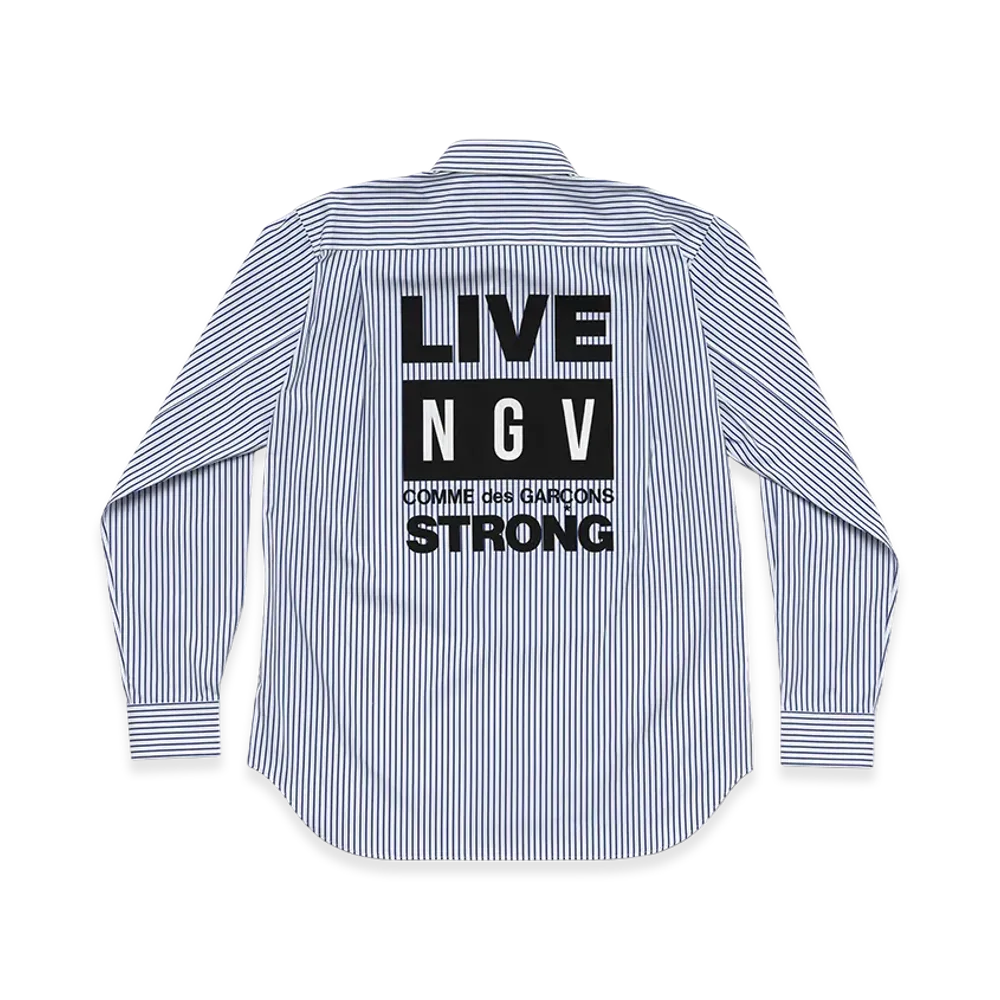 COMME des GARCONS x NGV Live Strong Shirt "Blue"