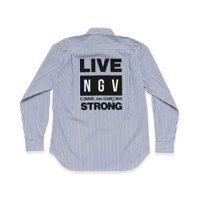 COMME des GARCONS x NGV Live Strong Shirt "Blue"