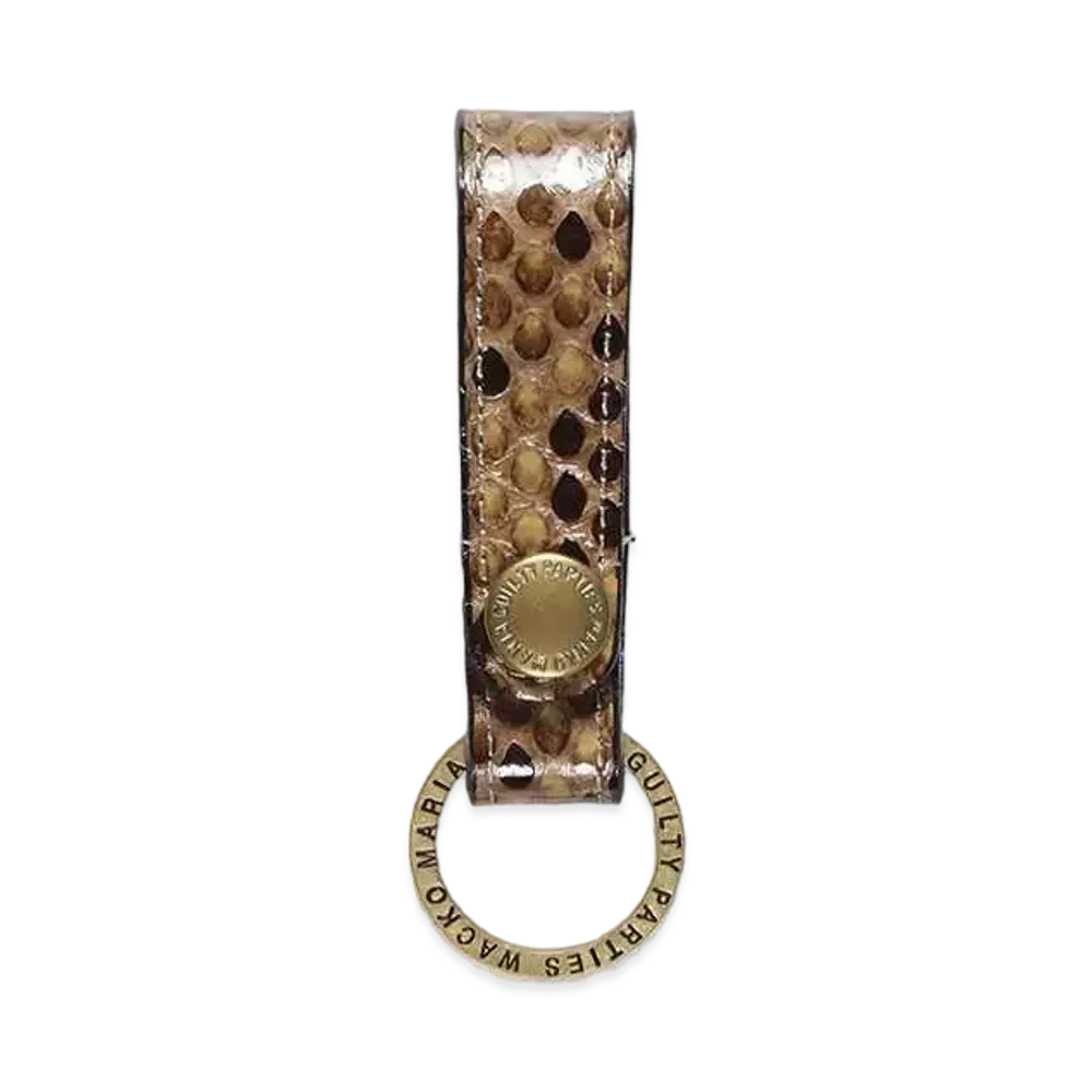 WACKO MARIA Python Leather Key Holder "Beige"